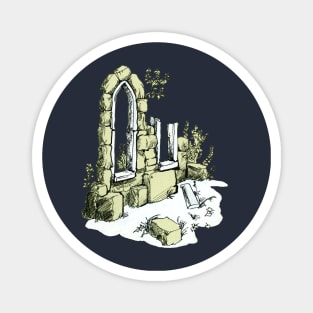 Ruins - lineart Magnet